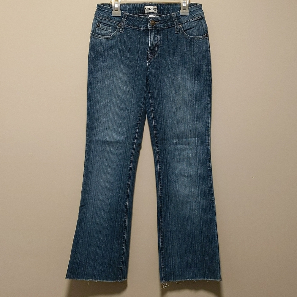 Venus Stretchy Low-rise Bootcut Blue Size 4 Women's Jeans